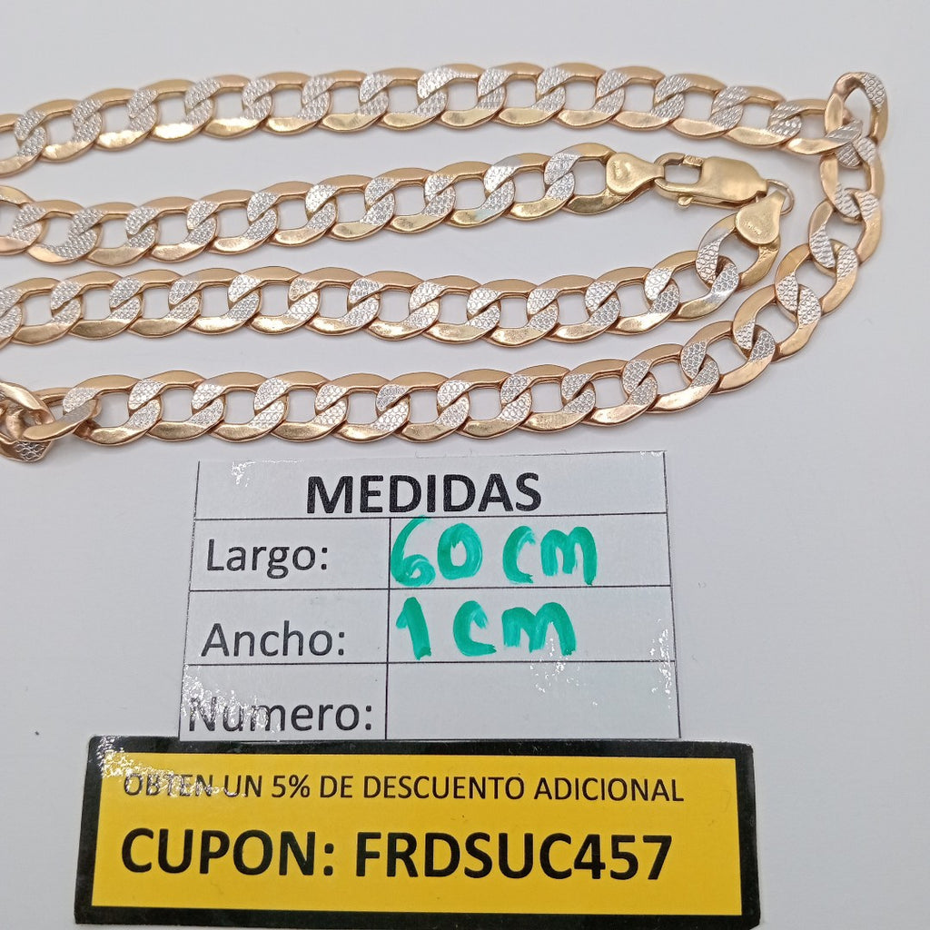 CADENA ORO,RODIADO 14 K 32,00 GRMS (SEMINUEVO)
