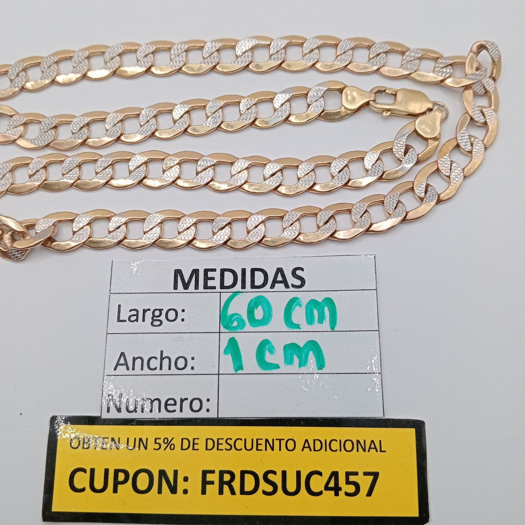 CADENA ORO,RODIADO 14 K 32,00 GRMS (SEMINUEVO)