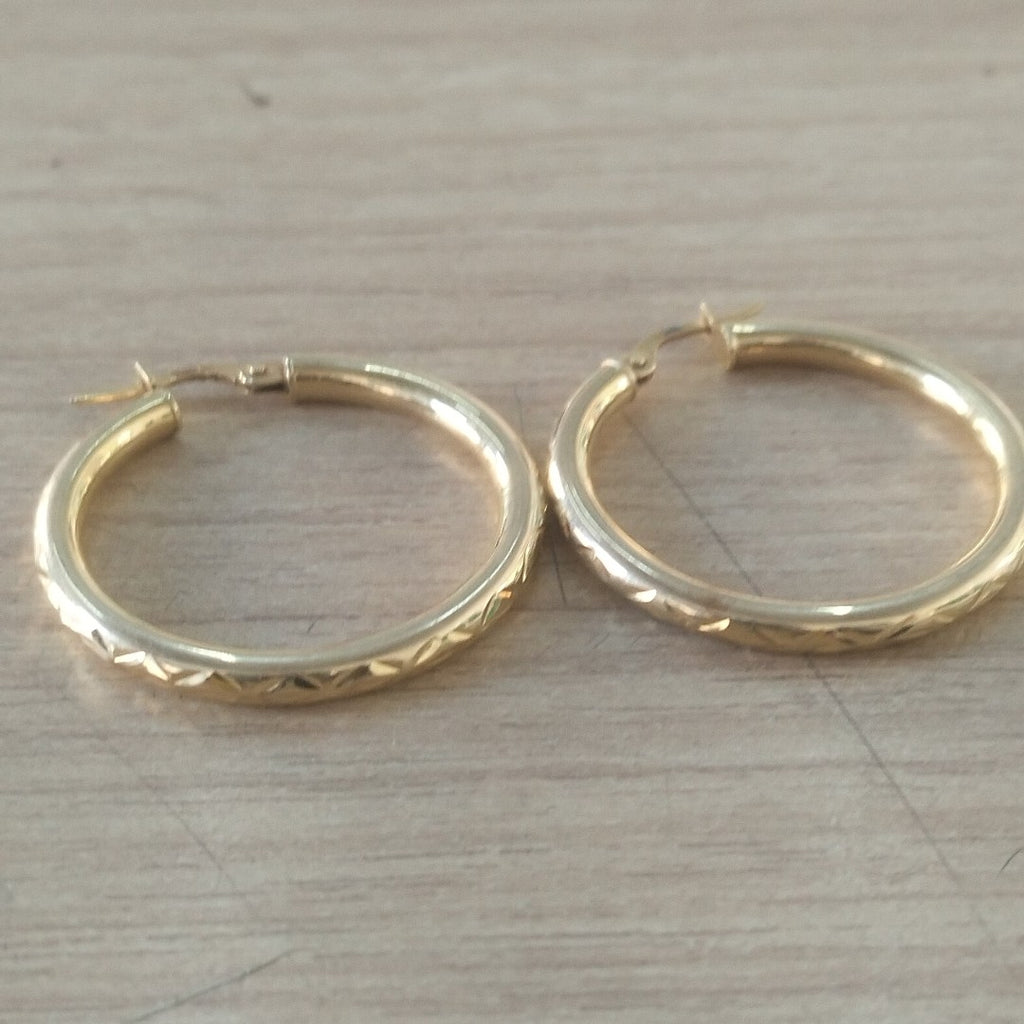 ARRACADAS PAR ORO 14 K 2,40 GRMS (SEMINUEVO)