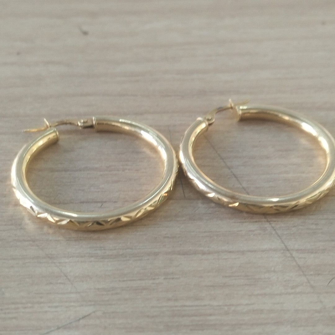 ARRACADAS PAR ORO 14 K 2,40 GRMS (SEMINUEVO)