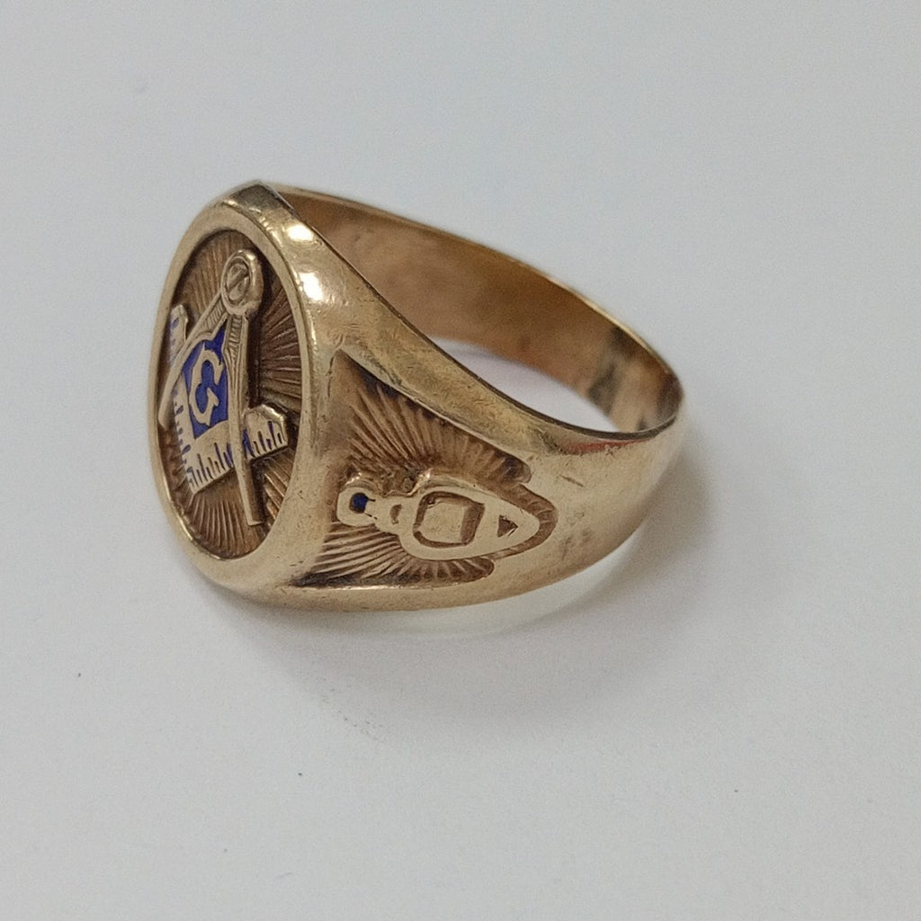 ANILLO CONMEMORATIVO ORO 14 K 12.6 GRMS (SEMINUEVO)