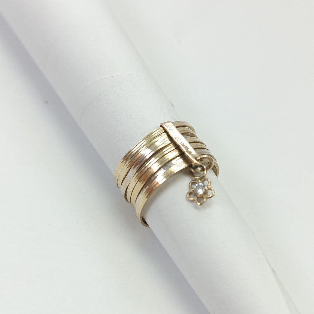 SEMANARIO DE ARGOLLAS ORO 14 K 3,60 GRMS (SEMINUEVO)