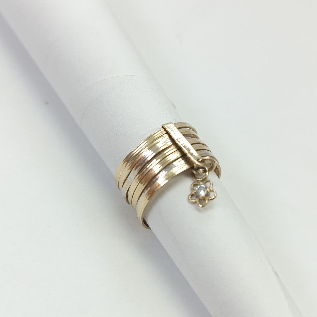 SEMANARIO DE ARGOLLAS ORO 14 K 3,60 GRMS (SEMINUEVO)
