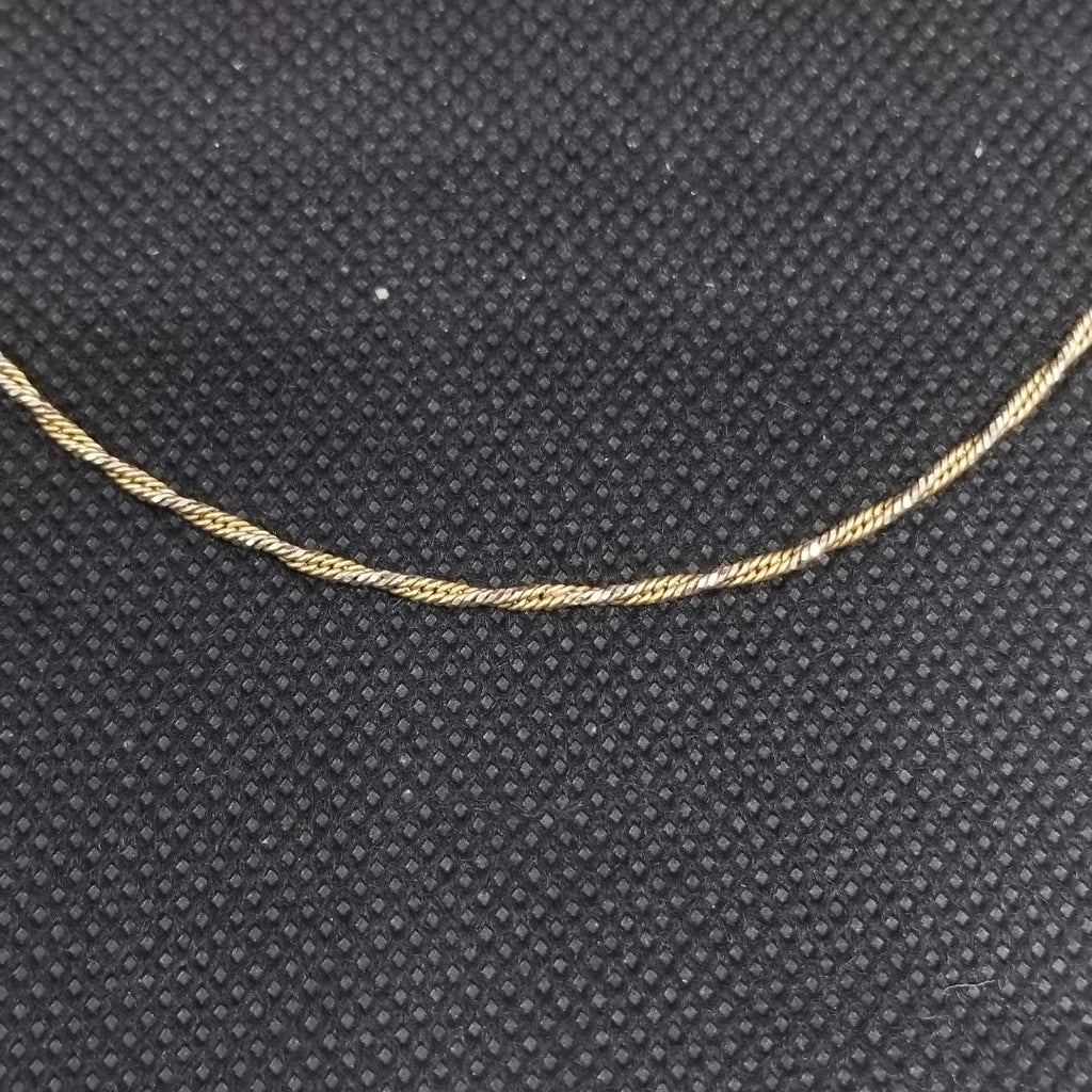 GARGANTILLA ORO COMBINADO 14 K 5.4 GRMS (SEMINUEVO)