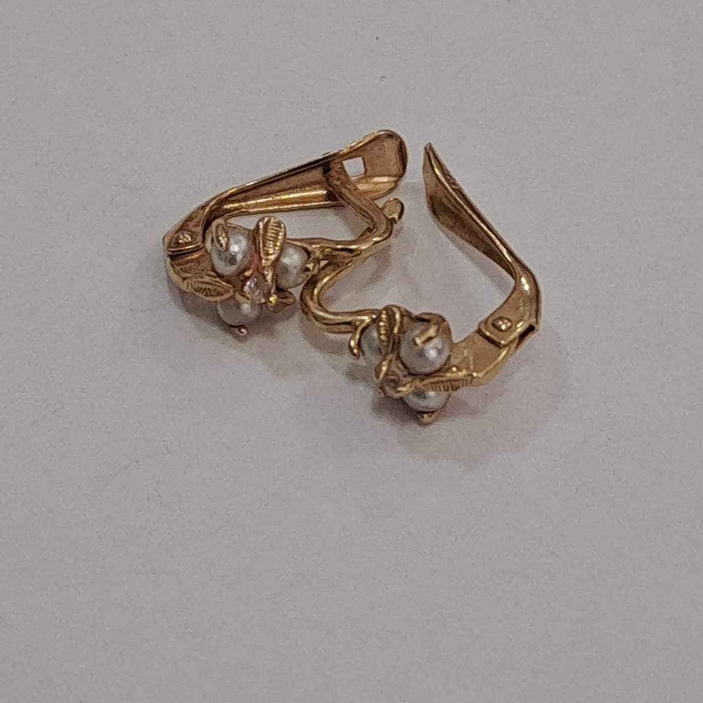 ARETES PAR ORO 14 K 1.7 GRMS (SEMINUEVO)