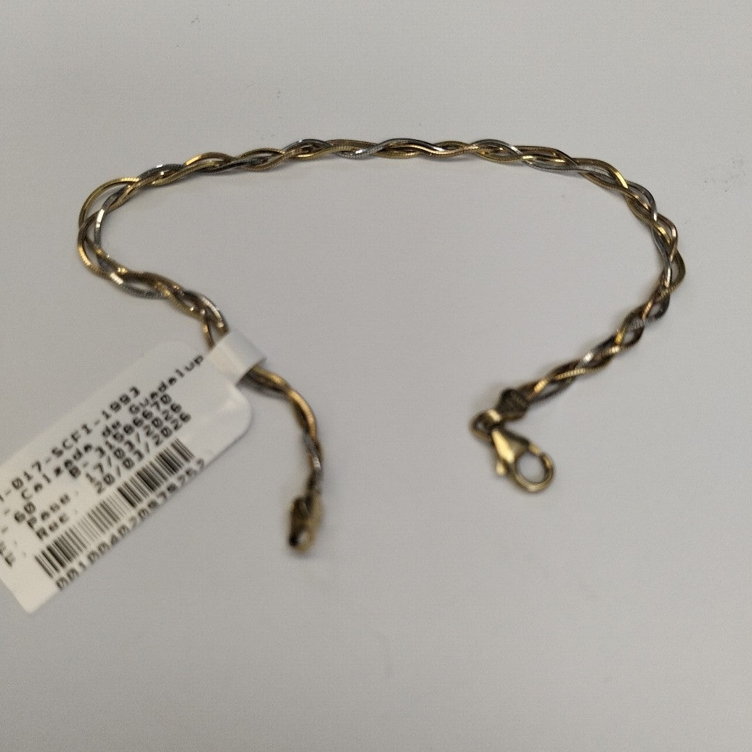 PULSERA ORO COMBINADO 14 K 3.5 GRMS (SEMINUEVO)