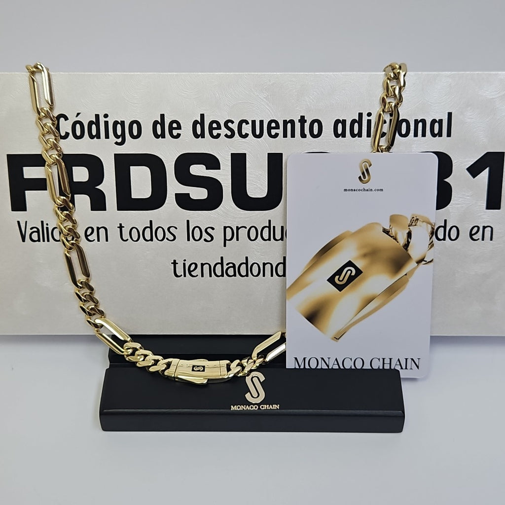 CADENA MONACO ORO 14K 23 (NUEVO)
