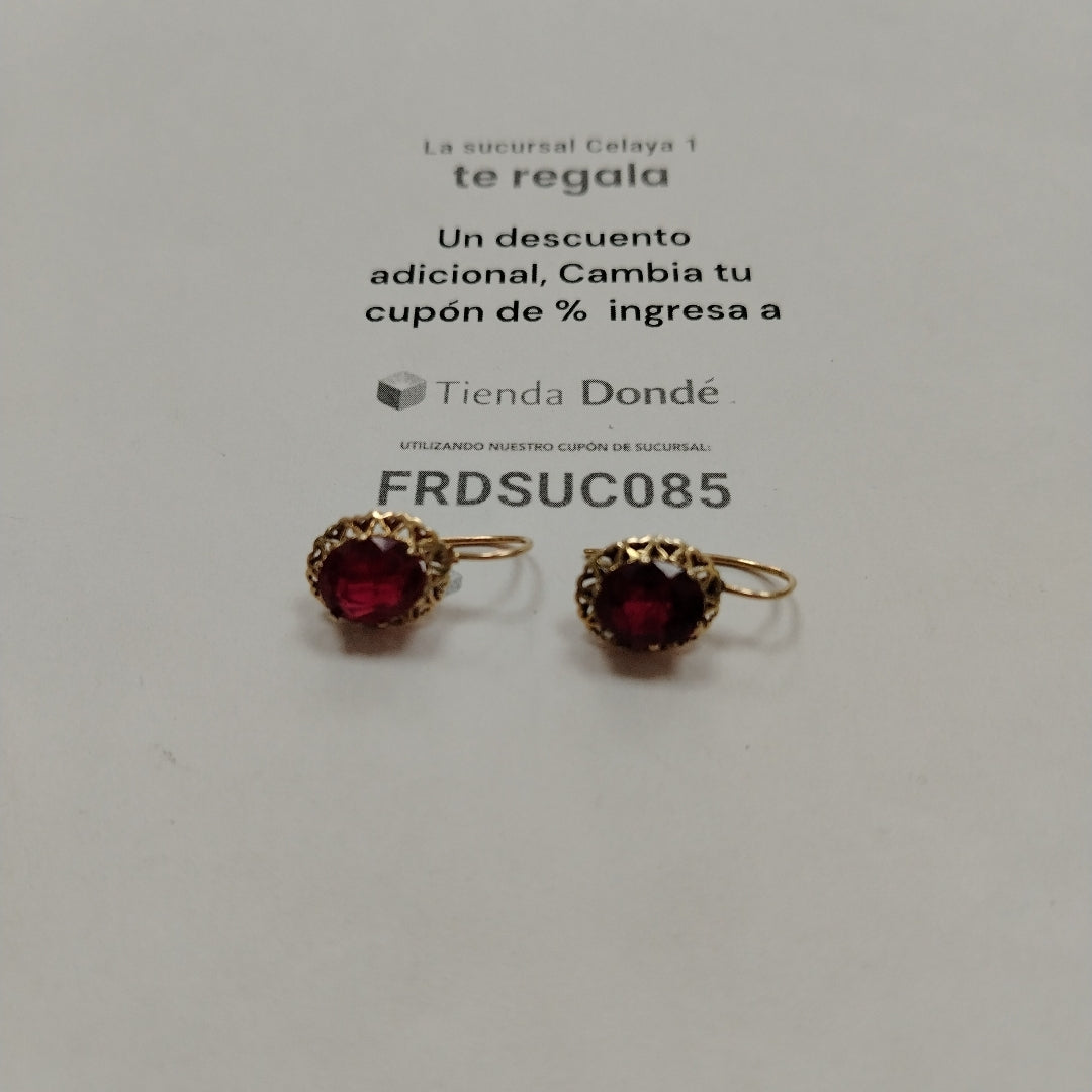 ARETES PAR ORO 8 K 4.4 GRMS (SEMINUEVO)