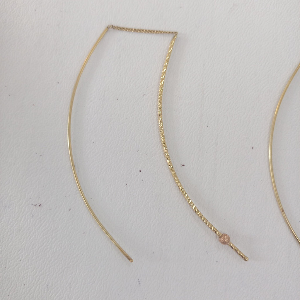 VIOLADORES PAR ORO 14 K 2.7 GRMS (SEMINUEVO)