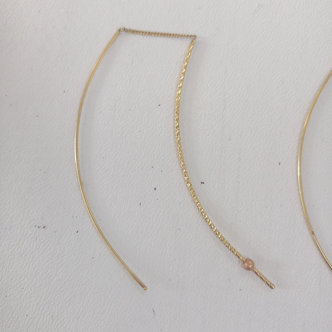 VIOLADORES PAR ORO 14 K 2.7 GRMS (SEMINUEVO)