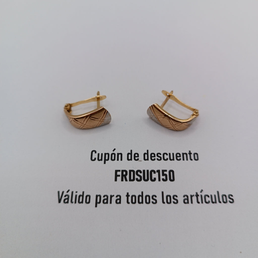ARETES PAR ORO 10 K 1.7 GRMS (SEMINUEVO)