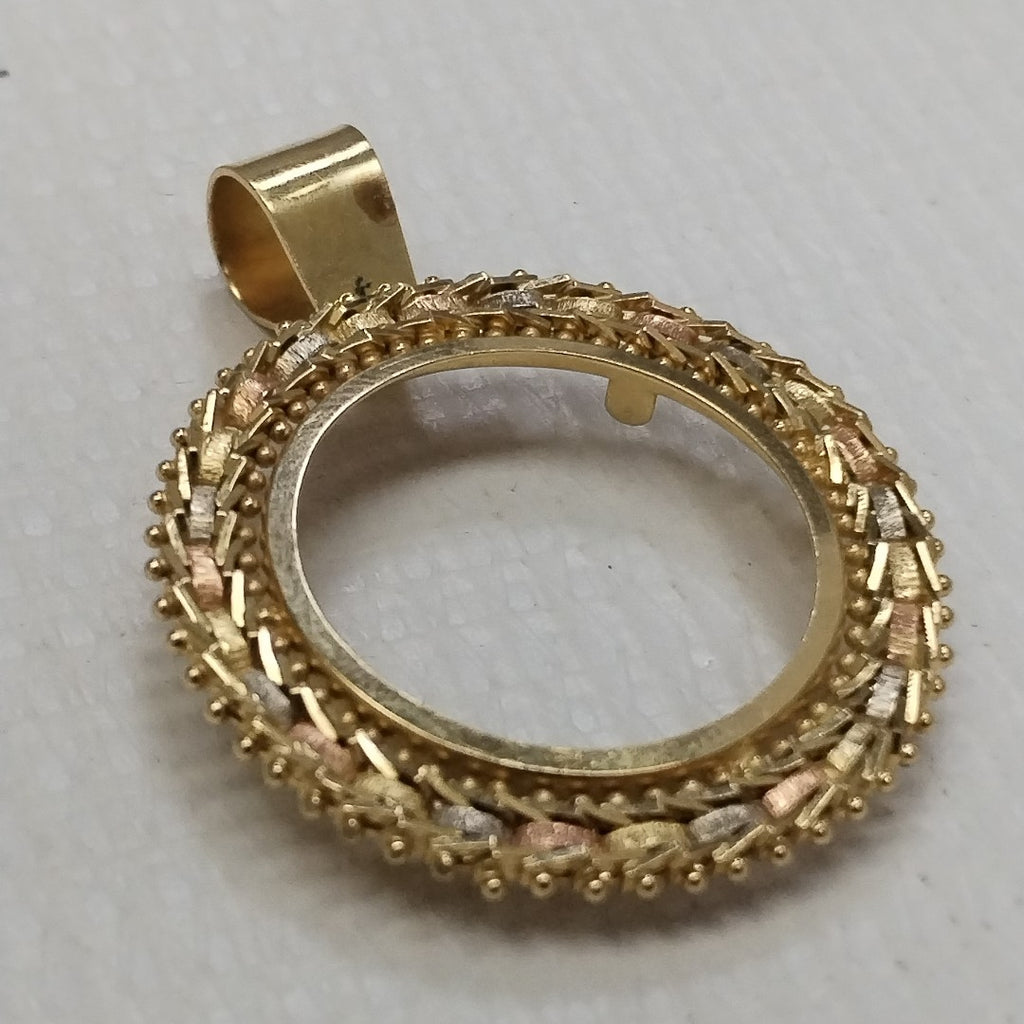 K1 5,90 GRMS 14 K IDENTIFICACIÓN DIJE TEJIDO HECHURA ESPECIAL MATERIALES (SEMINUEVO)