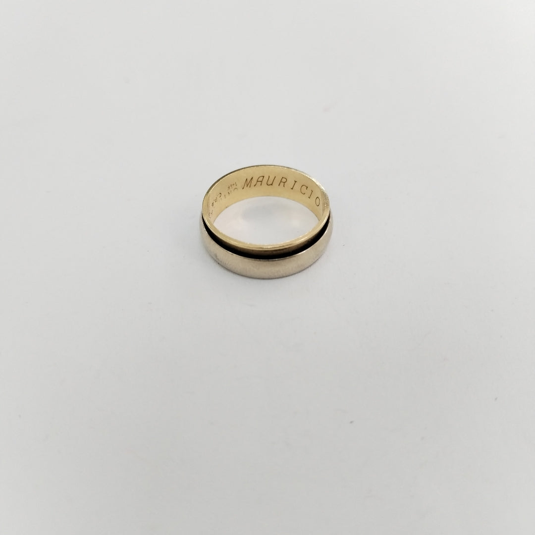 ARGOLLA ORO PLATINO 14 K 3,10 GRMS (SEMINUEVO)