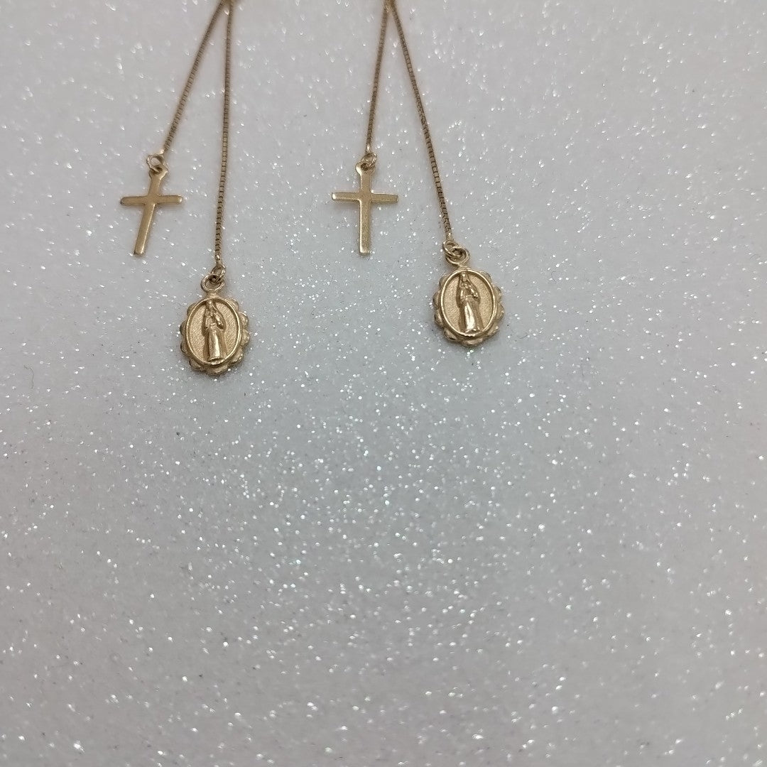 ARETES PAR ORO 14 K 2,50 GRMS (SEMINUEVO)
