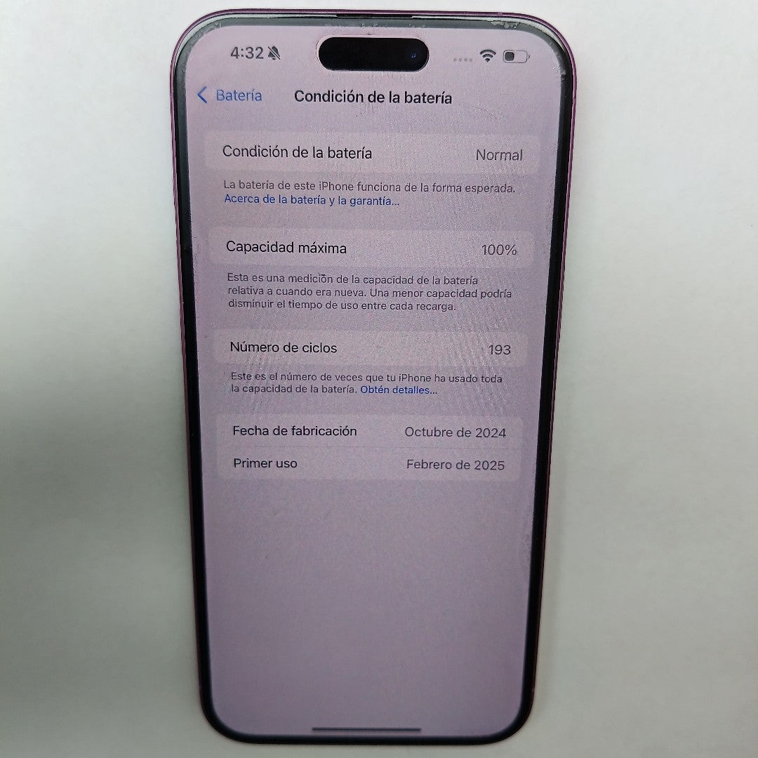 CELULAR APPLE IPHONE 16 PLUS A3289 (2024) 128 GB 8 GB RAM (SEMINUEVO)