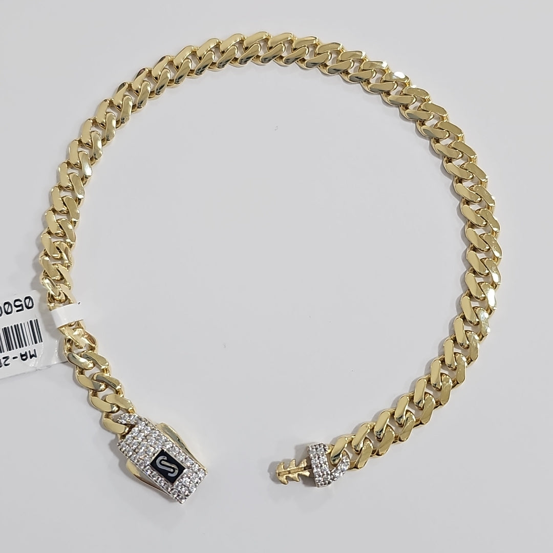 PULSERA MONACO ORO 14K 5.8 (NUEVO)