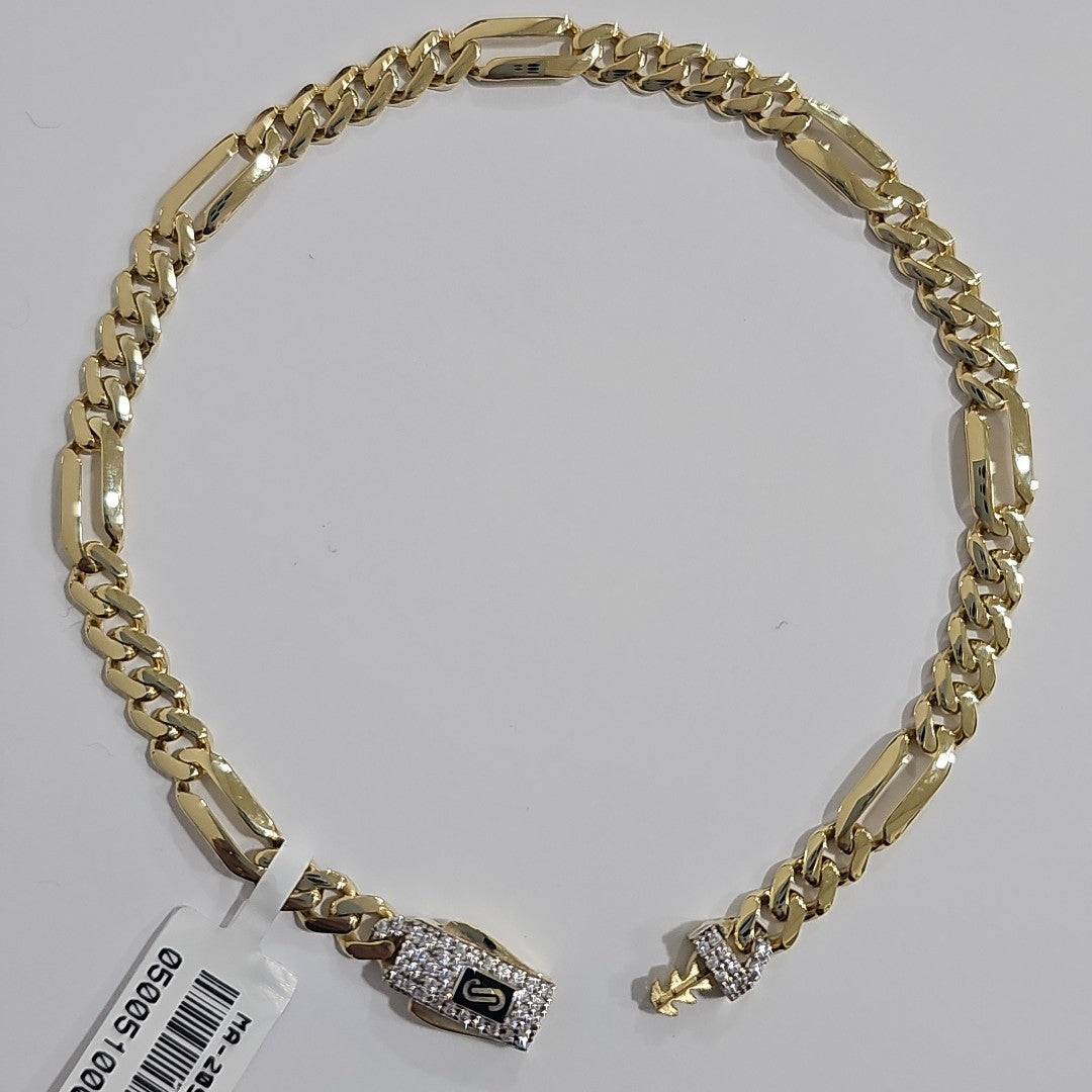 PULSERA CABALLERO MONACO ORO 14K 5.8 (NUEVO)