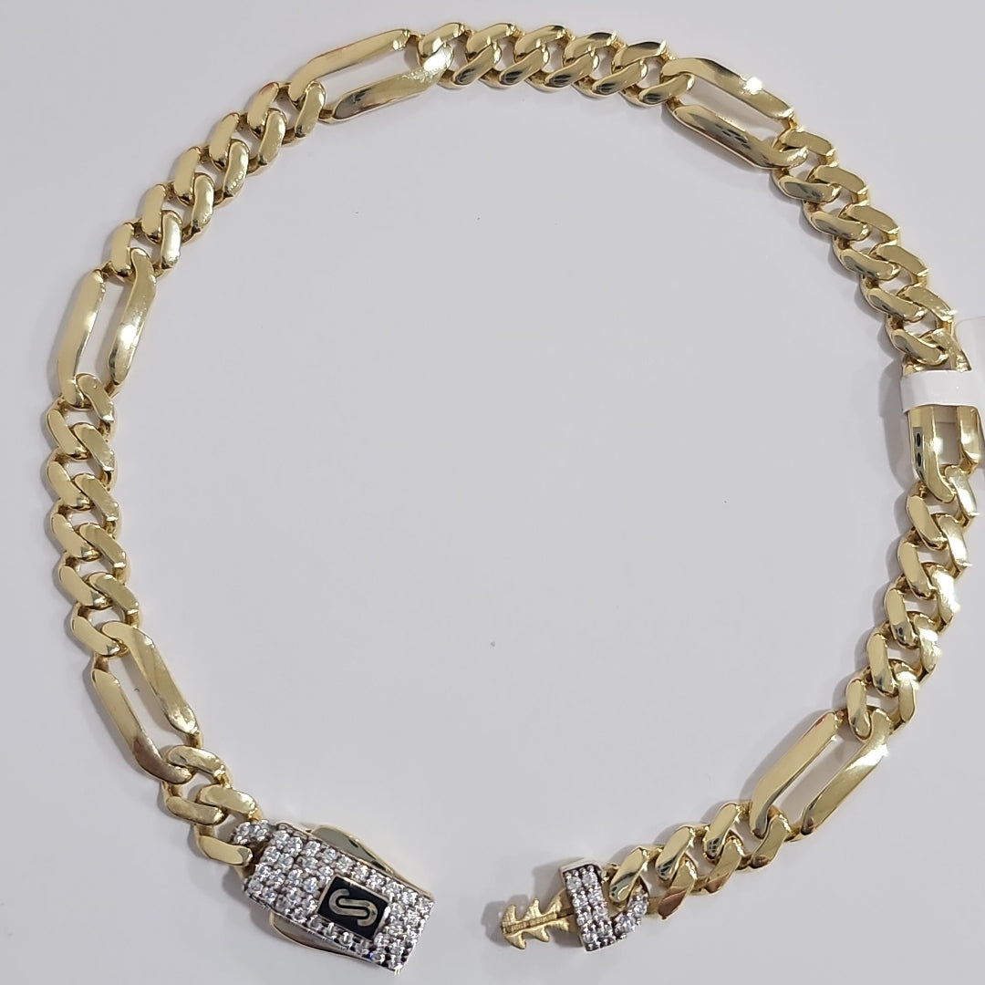 PULSERA MONACO ORO 14K 5.2 (NUEVO)