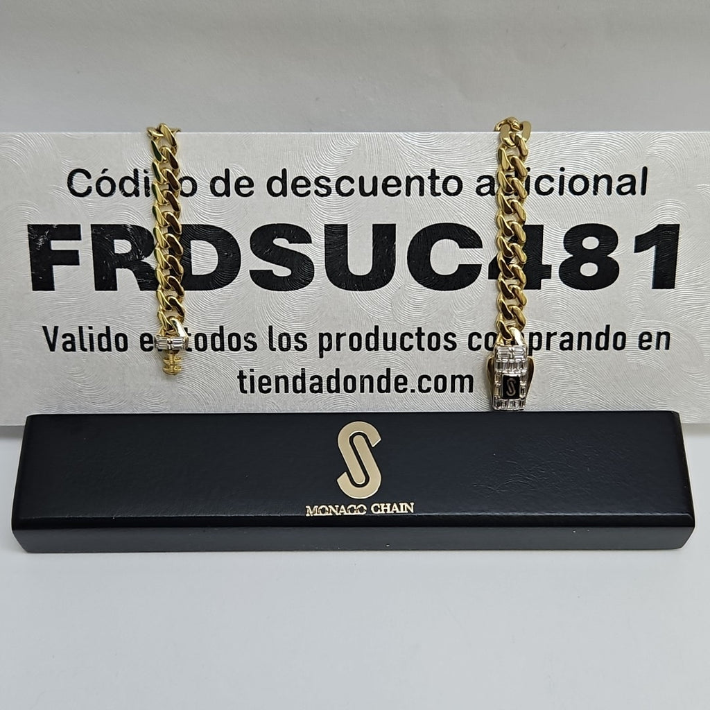 PULSERA MONACO ORO 14K 5.5 (NUEVO)