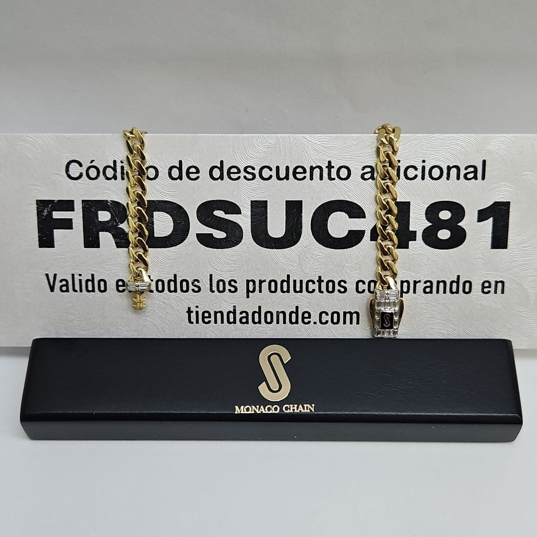 PULSERA MONACO ORO 14K 5.6 (NUEVO)