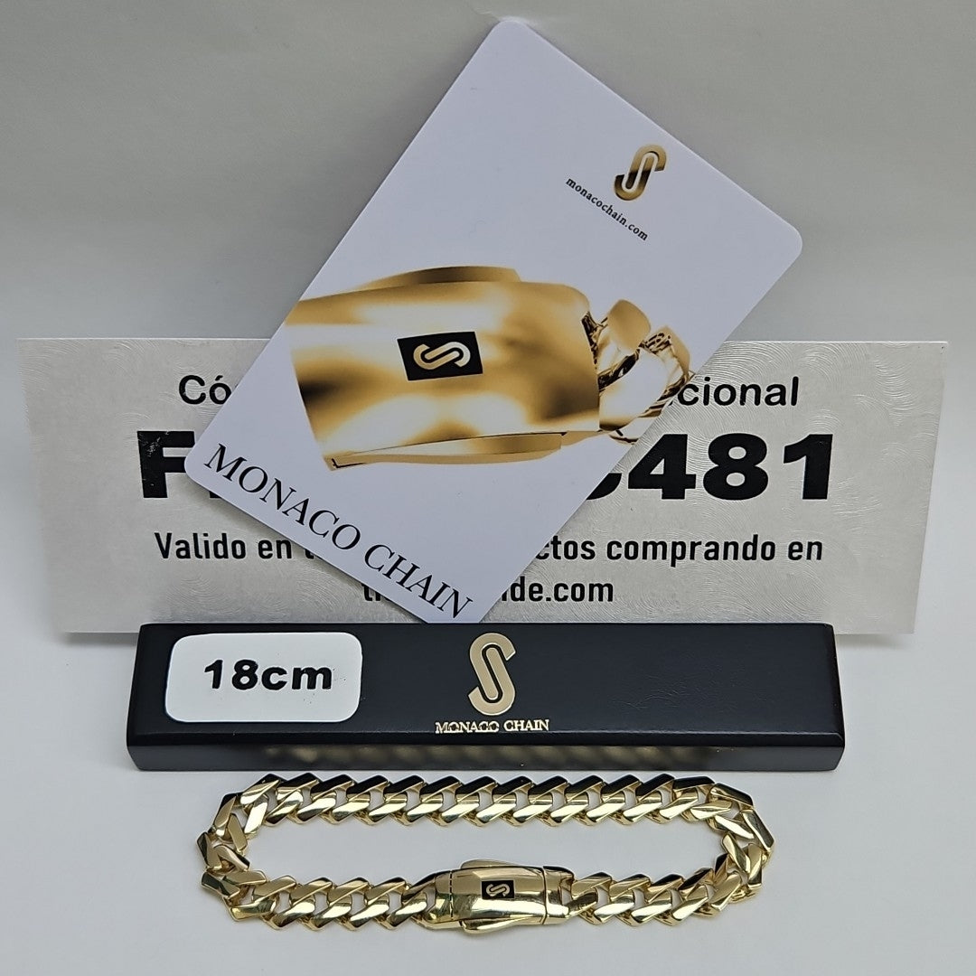 PULSERA MONACO ORO 14K 9.6 (NUEVO)