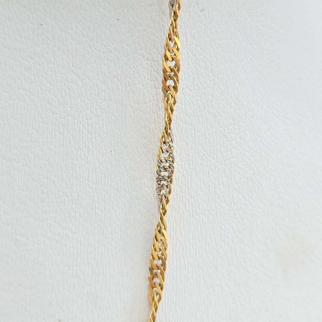 CADENA ORO,RODIADO 14 K 6,30 GRMS (SEMINUEVO)