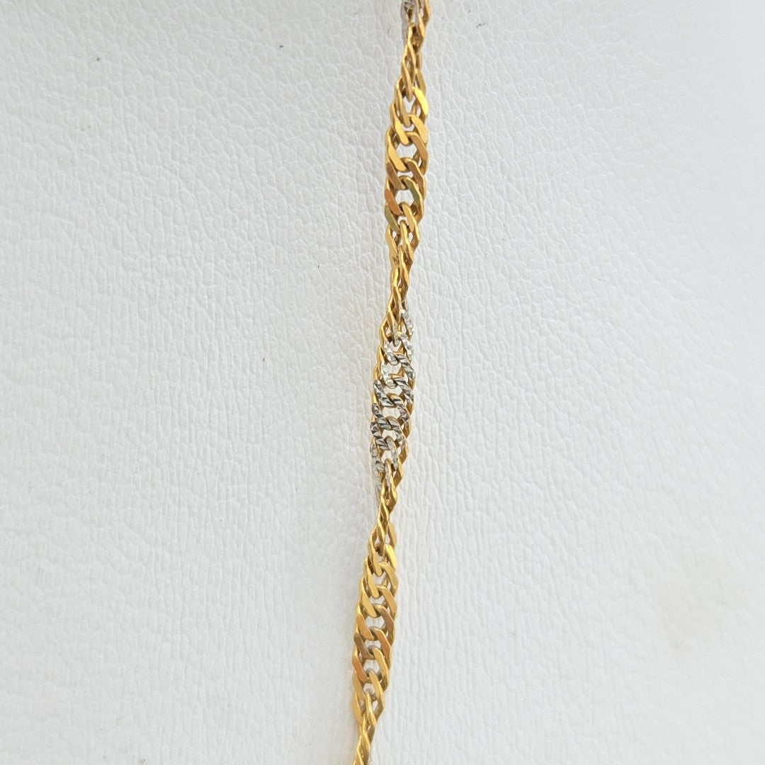 CADENA ORO,RODIADO 14 K 6,30 GRMS (SEMINUEVO)
