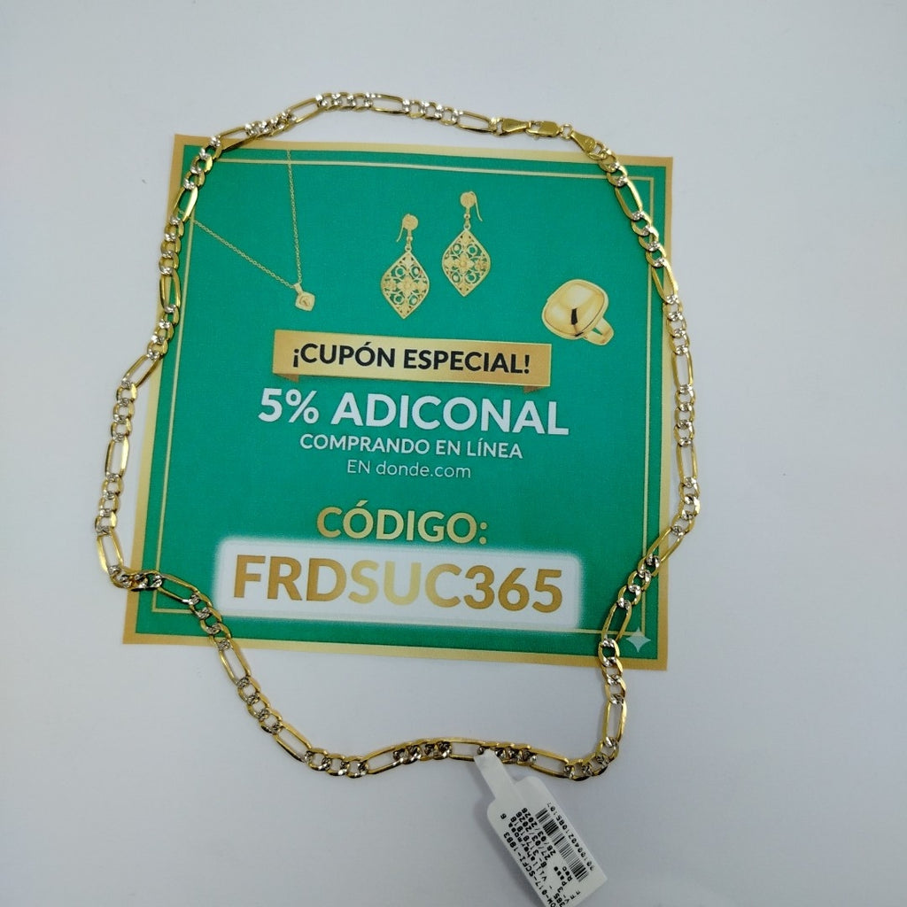 CADENA ORO, RODIADO 14 K 16.3 GRMS (SEMINUEVO)