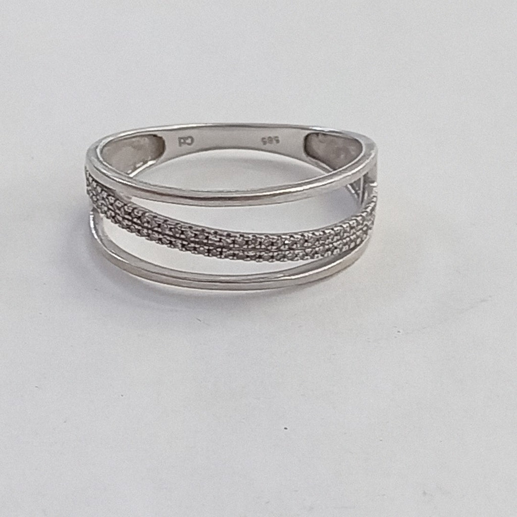ANILLITO ORO, ORO BLANCO 14 K 2 GRMS (SEMINUEVO)