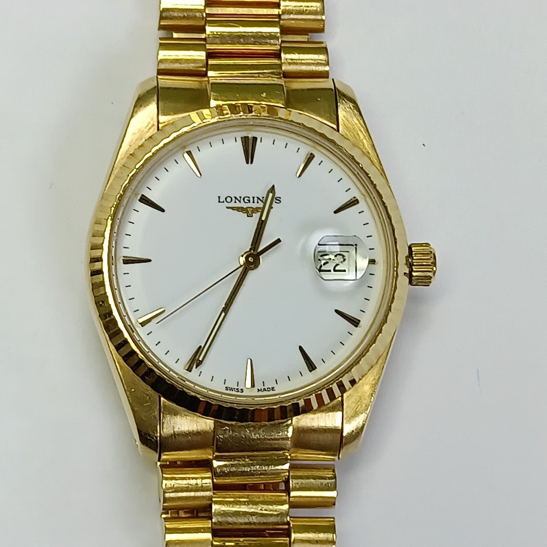 RELOJ CAJA Y PULSO ORO ORO 18 K 98.7 GRMS (SEMINUEVO)