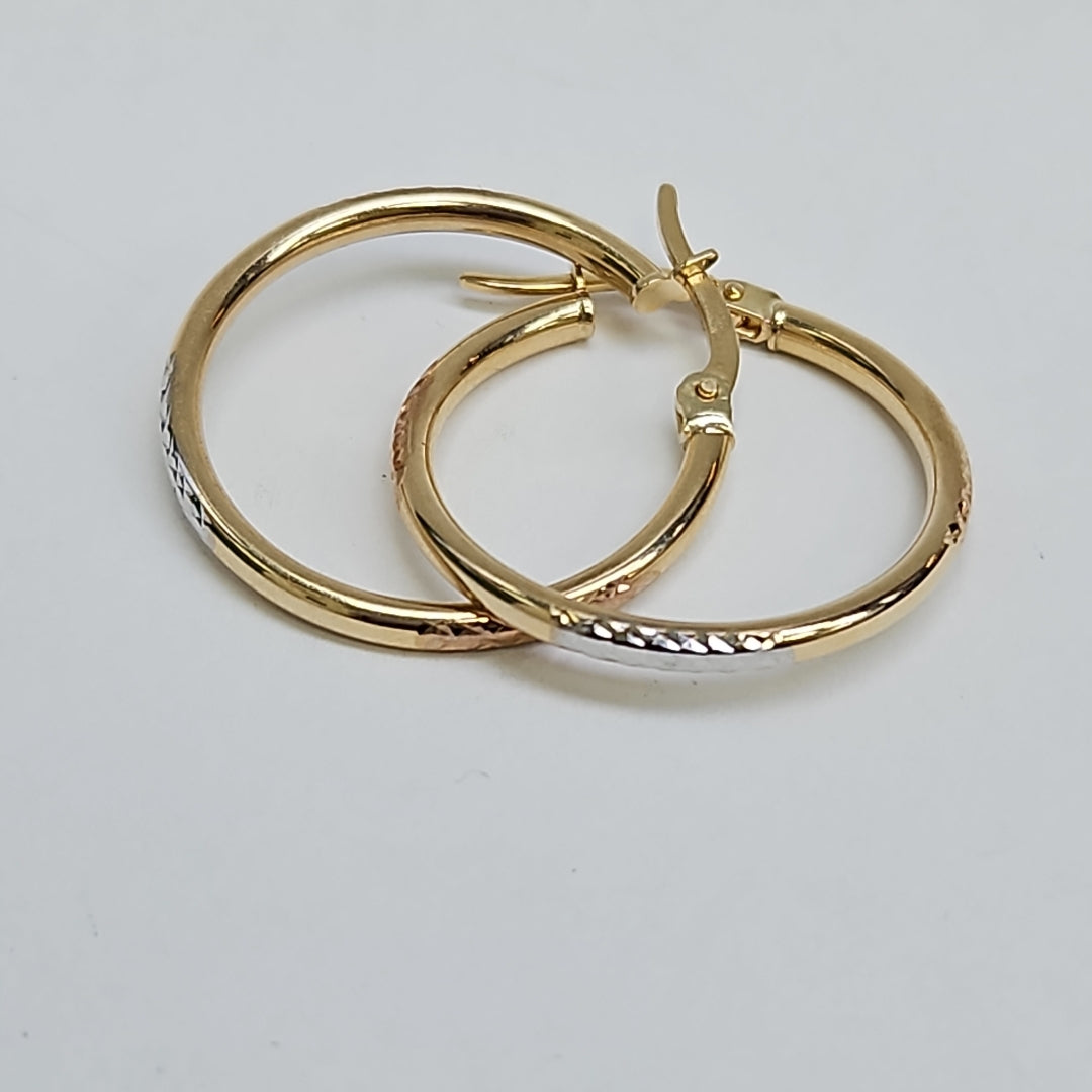 ARRACADAS ORO 10K 1.5 (NUEVO)