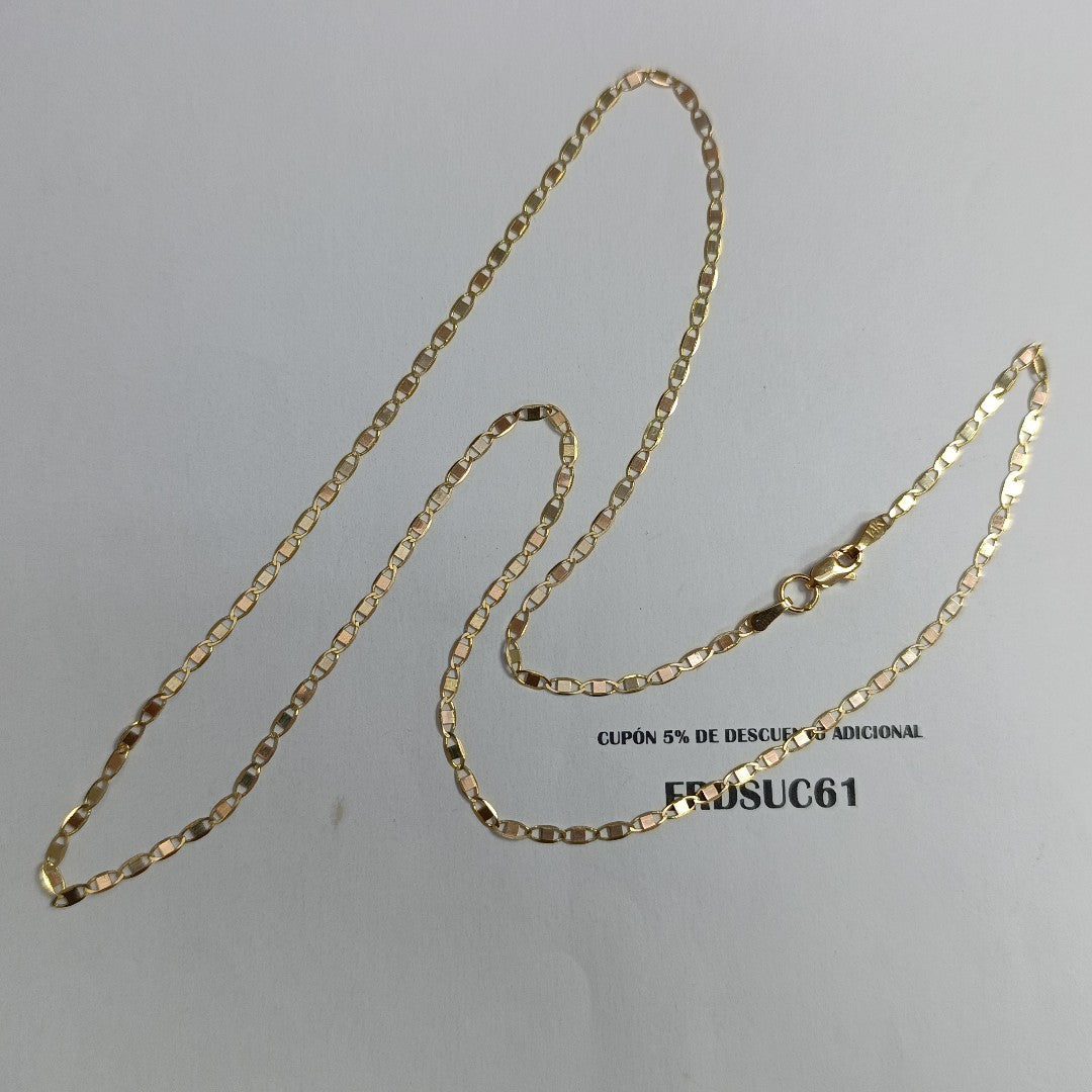 CADENA ESPECIAL MARINERA ESPEJO 3.71G 55 CM (NUEVO)