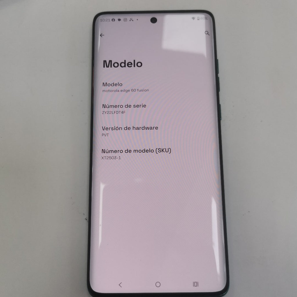 CELULAR MOTOROLA EDGE 60 FUSION XT2503-1 (2023) 256 GB 8 GB RAM (SEMINUEVO)