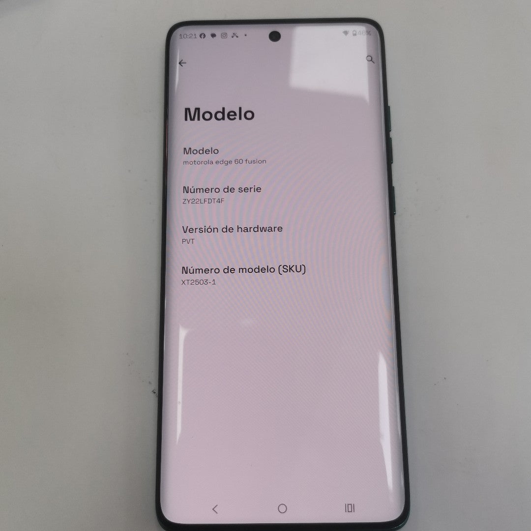 CELULAR MOTOROLA EDGE 60 FUSION XT2503-1 (2023) 256 GB 8 GB RAM (SEMINUEVO)