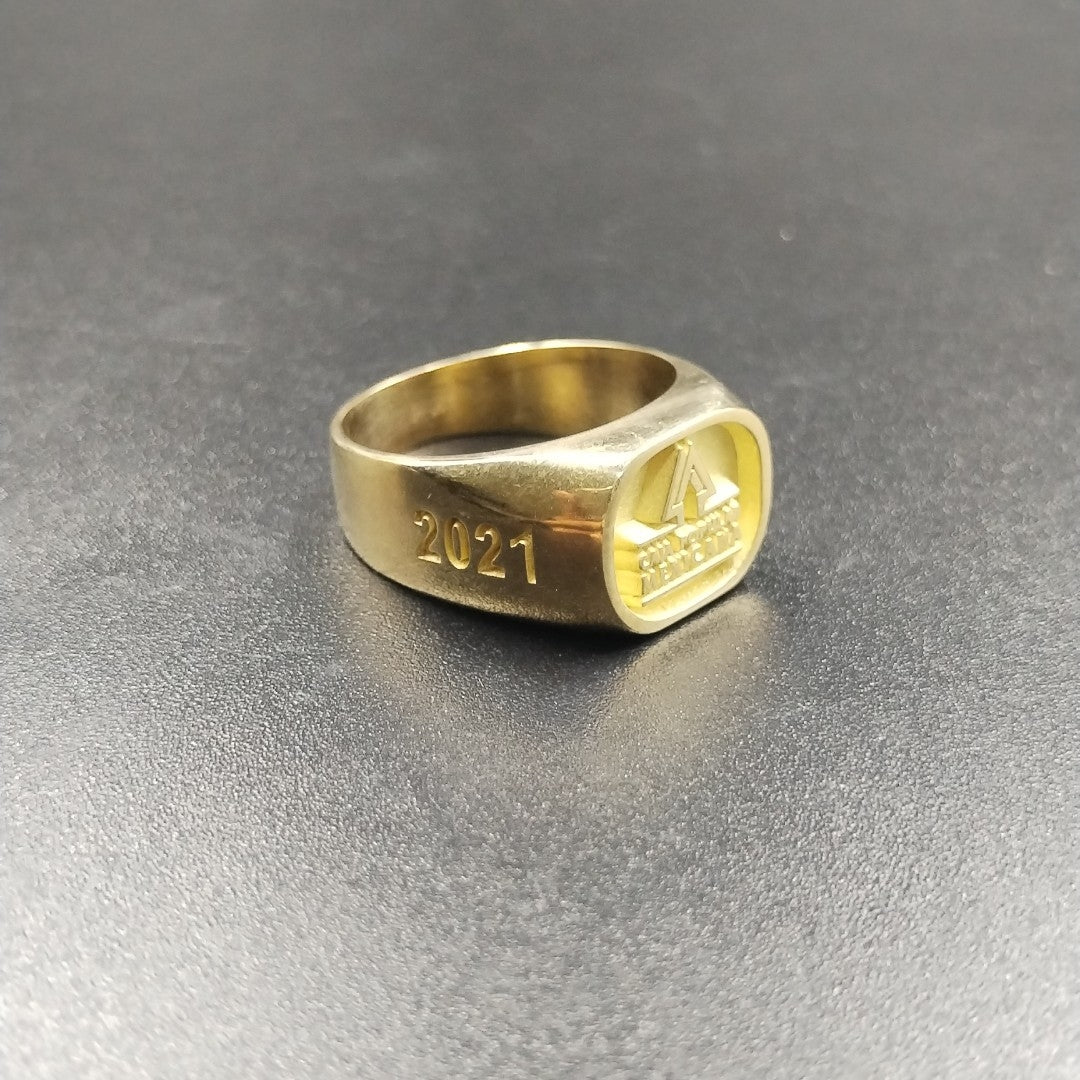 ANILLO CONMEMORATIVO ORO 10 K 12,00 GRMS (SEMINUEVO)