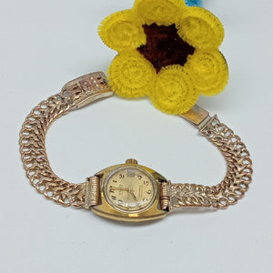 RELOJ CAJA ACERO PULSO ORO ORO 8 K 31,40 GRMS (SEMINUEVO)