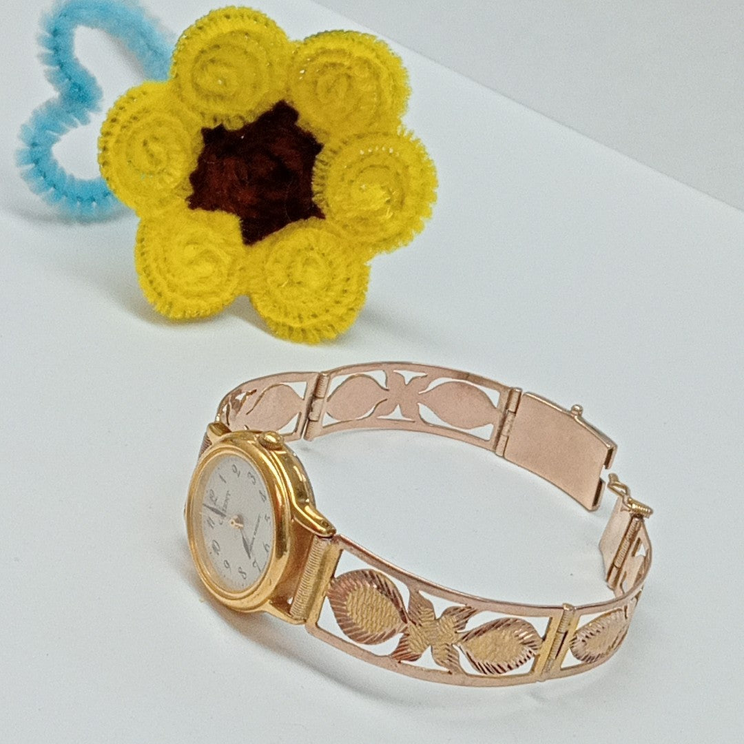 RELOJ CAJA ACERO PULSO ORO ORO 8 K 19,60 GRMS (SEMINUEVO)