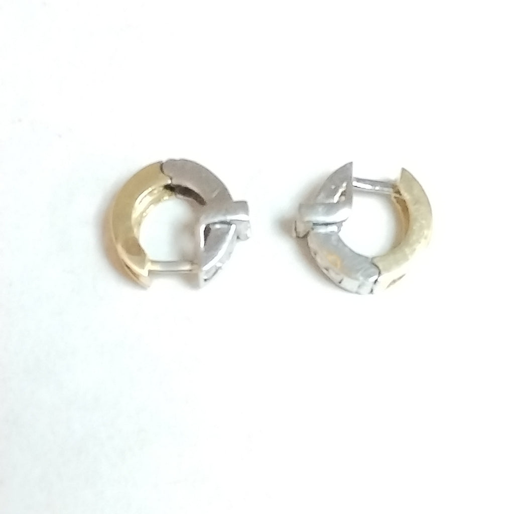 ARRACADAS PAR ORO COMBINADO 14 K 4,80 GRMS (SEMINUEVO)