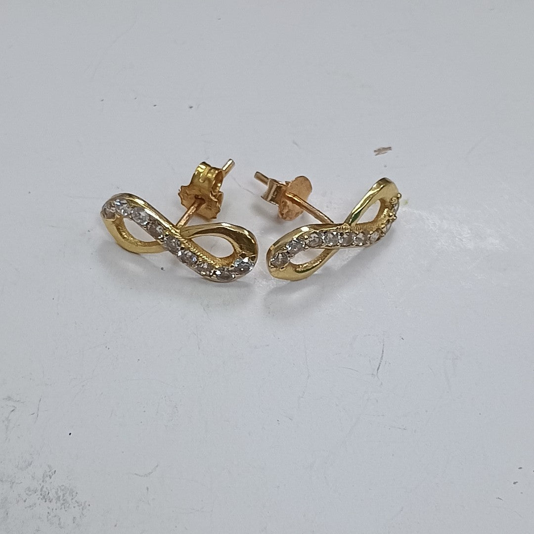 ARETES PAR ORO 14 K 1.4 GRMS (SEMINUEVO)