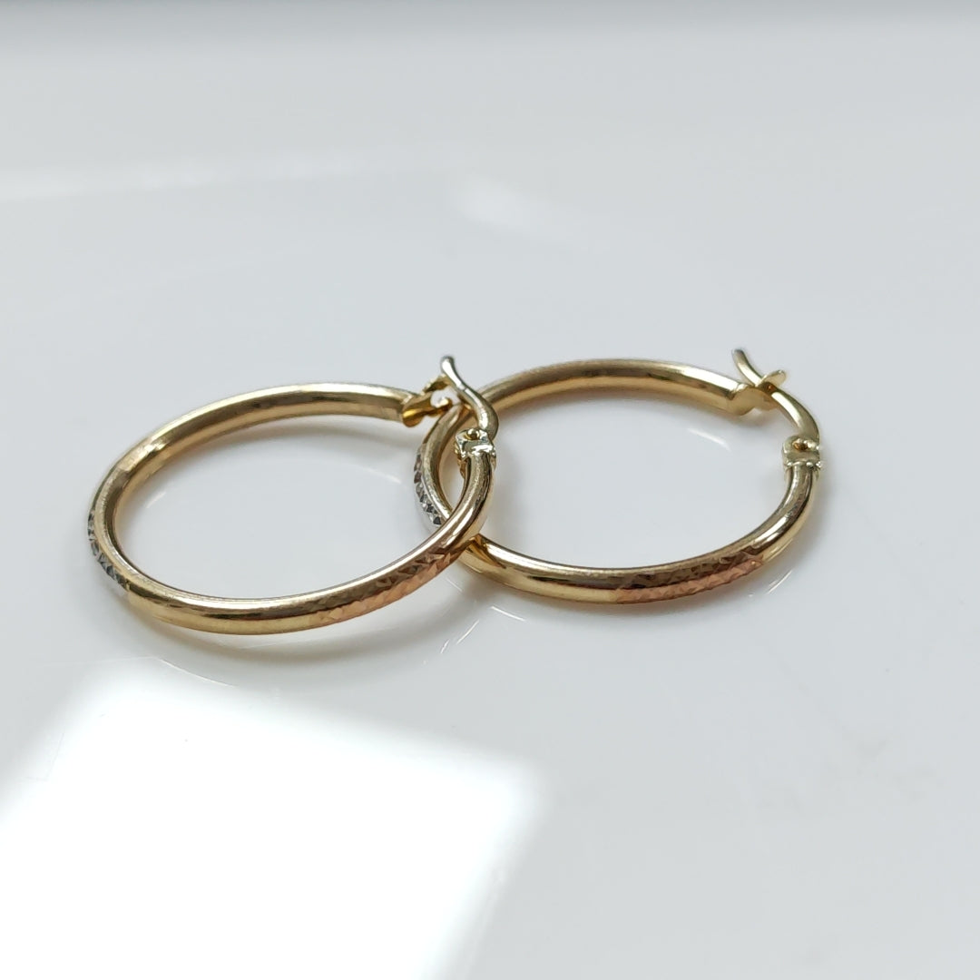 ARRACADAS ORO 10K 1.5 (NUEVO)