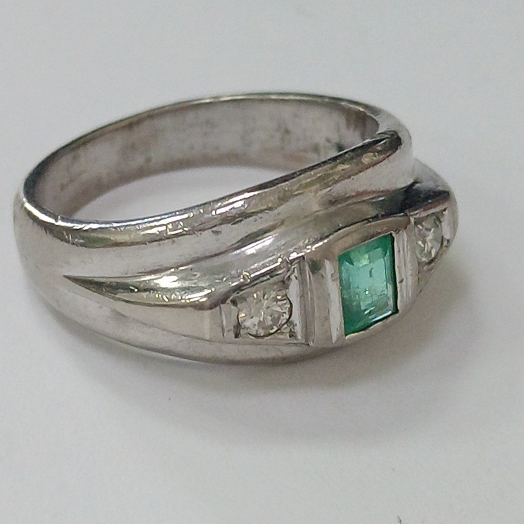 ANILLO ORO BLANCO 14 K 10.4 GRMS (SEMINUEVO)