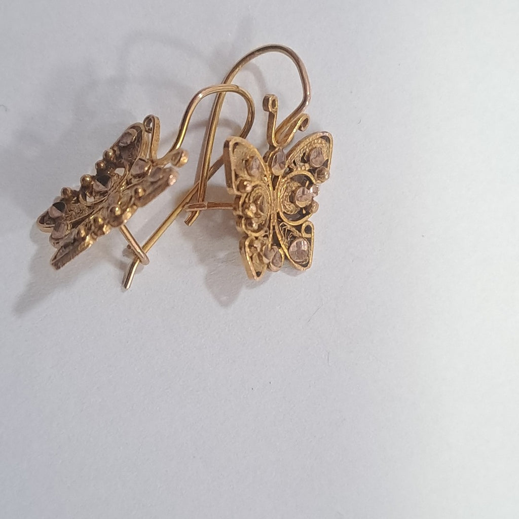 ARETES PAR ORO 8 K 2.2 GRMS (SEMINUEVO)
