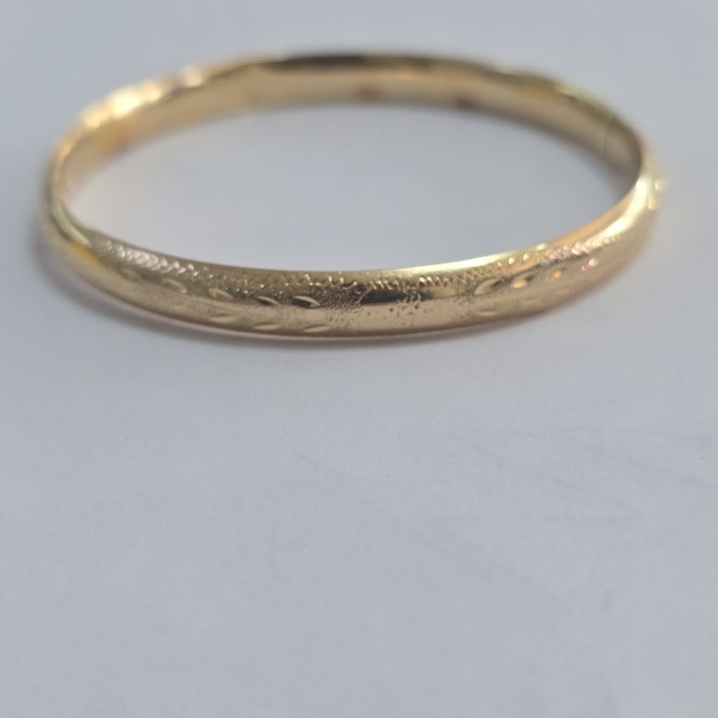 PULSERA RIGIDA ORO 14 K 7,60 GRMS (SEMINUEVO)