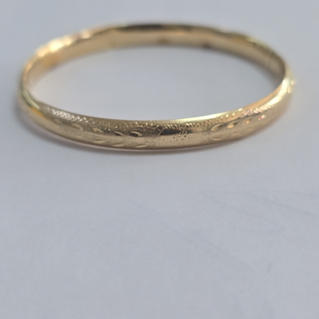 PULSERA RIGIDA ORO 14 K 7,60 GRMS (SEMINUEVO)