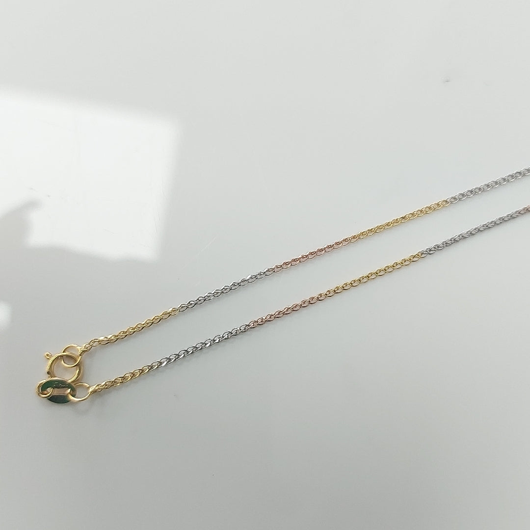 CADENA ORO COMBINADO 14 K 1,00 GRMS (SEMINUEVO)