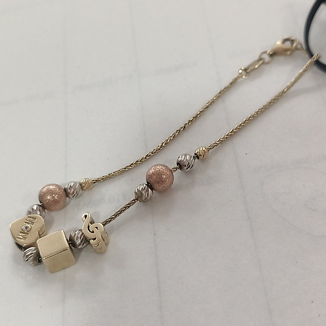 PULSERA ORO,ORO COMBINADO 10 K 4,40 GRMS (SEMINUEVO)