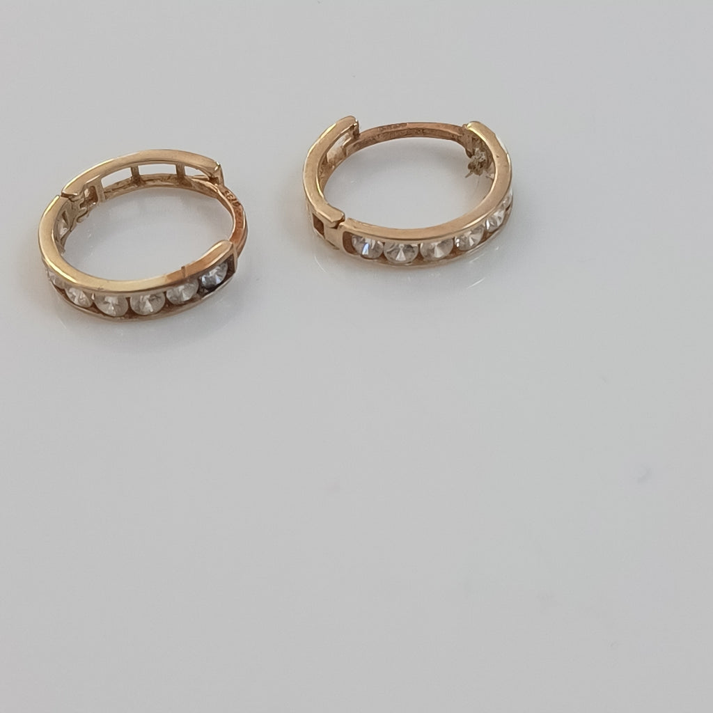 ARRACADAS PAR ORO 10 K 1.4 GRMS (SEMINUEVO)