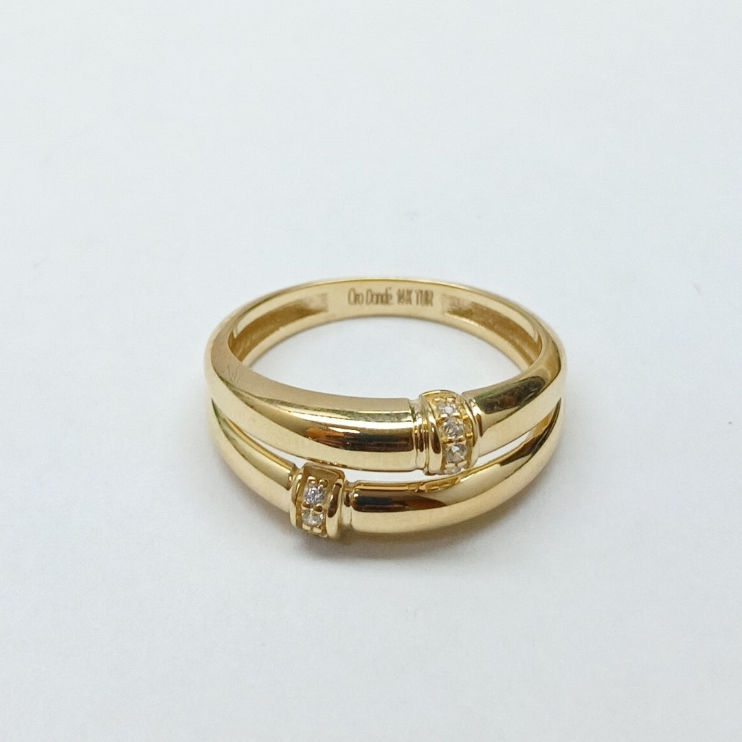ANILLOS DAMA ORO 14K 2 (NUEVO)