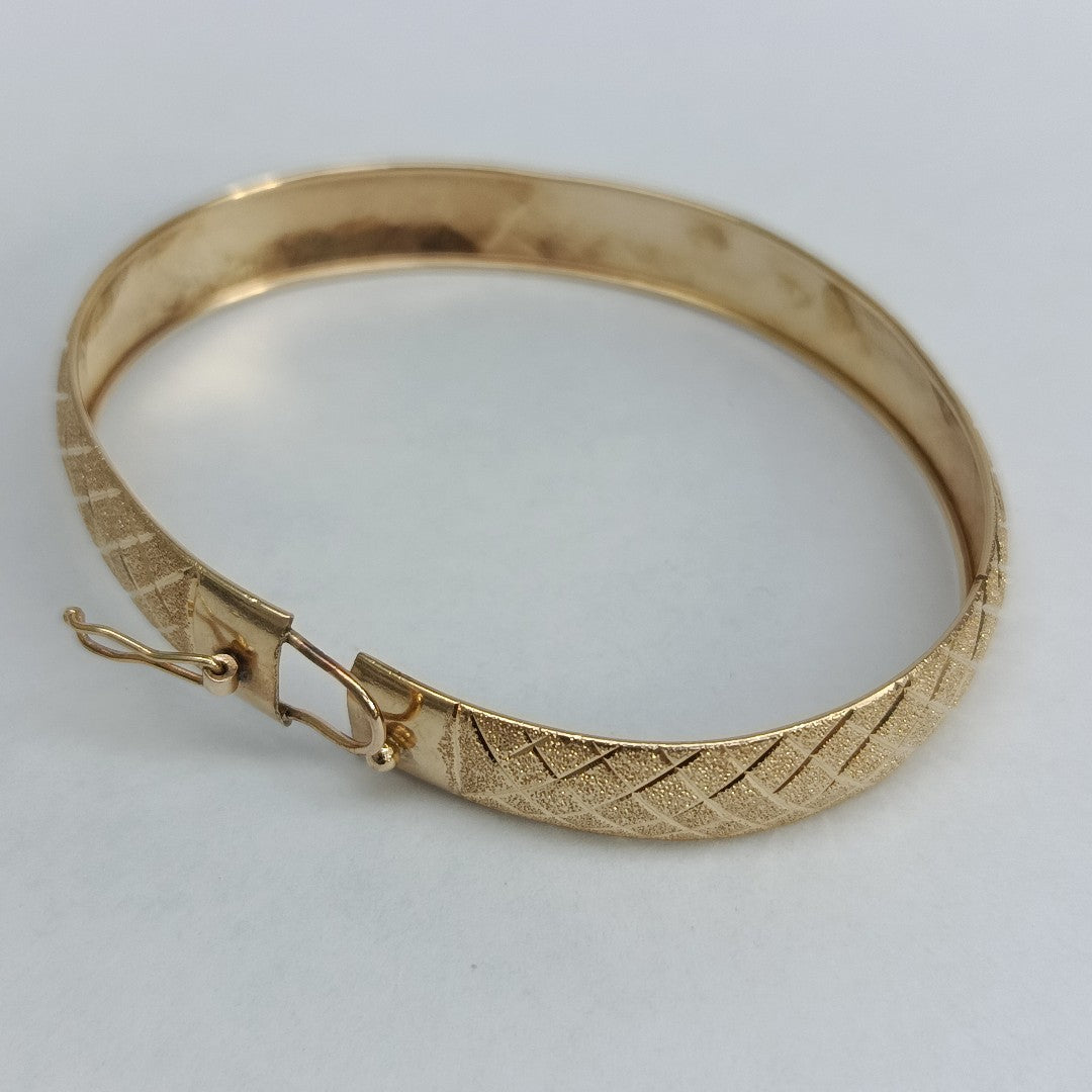 PULSERA RIGIDA ORO 14 K 7,50 GRMS (SEMINUEVO)