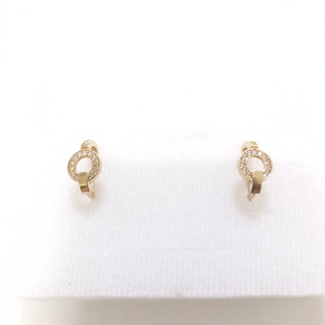 ARRACADAS PAR ORO 14 K 2.5 GRMS (SEMINUEVO)